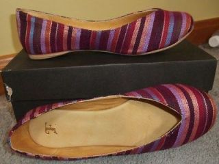 NIB Fiel suyan striped fabric ballet flats 9 M ret 245.00