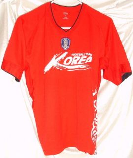 South Korea Soccer Jersey Red 105 Mens L Korea Football Team 