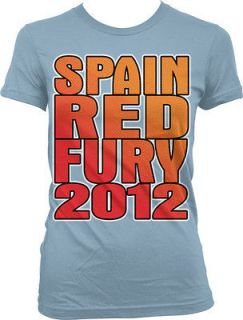   Fury 2012 Juniors Girls T Shirt Espana Football World Cup FIFA Torres