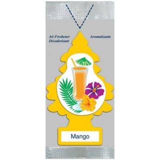 Little Trees Hanging Car and Home Air Freshener, Mango (Pack of 24)