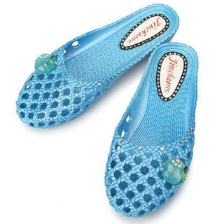 New Water Aqua Summer Beach Jelly Womens Shoes Sandals Blue US 8