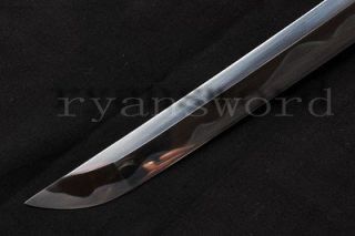 Japanese Samurai Katana Sword 1095 High Carbon steel sharp Shark Skin 