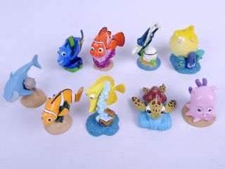 Set of 9 Finding Nemo PVC Figures Cake Topper Brand New