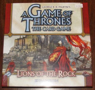 Lions of the Rock Game of Thrones Card Game Expansion New Factory 