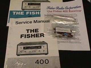 Fisher Model 400 Vacuum Tube Receiver restoration Kit