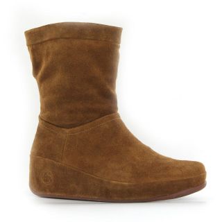 FitFlop Crush Brown Suede Womens Boots