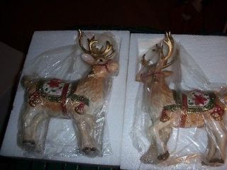fitz and floyd reindeer in Decorative Collectibles