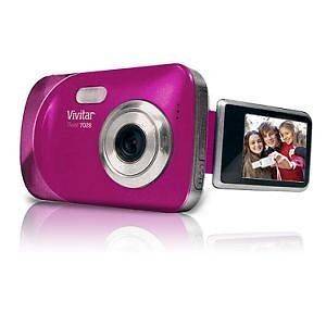 Vivitar Vivicam 7028 7.1MP 1.8 LCD Flip Screen Camera Pink