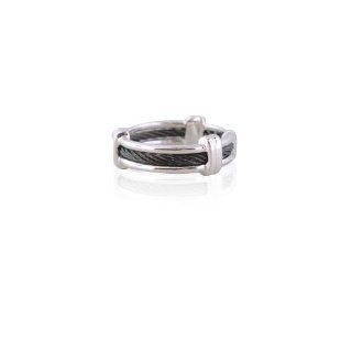 Charriol Sterling silver New & Steel Single Cable Ring Jewelry 