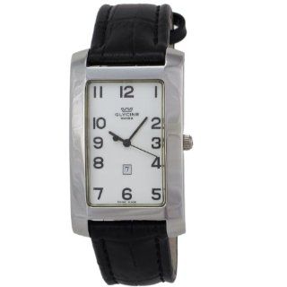 Glycine Mens 3808 14 LB9 Rettangolo Analog with Rectangle Dial Watch 
