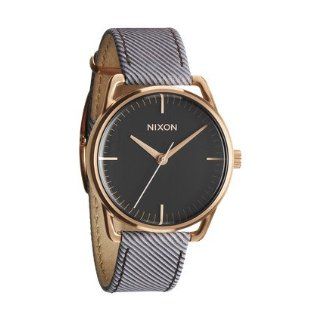 Nixon Mellor Watch Chocolate Pinstripe, One Size Watches 