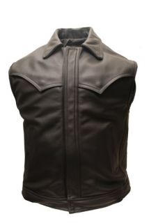 Outlaw Network Enterprises Spirit Leather Biker Vest w 