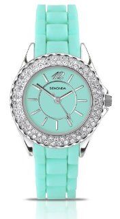   Sekonda Crystal set Mint coloured silicon watch 4650 Watches 