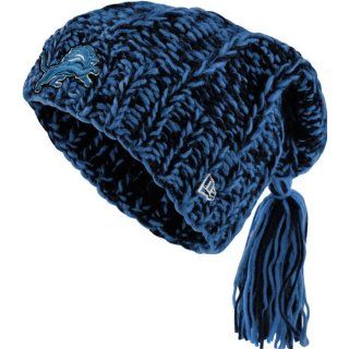 Womens New Era Detroit Lions Winter Slouch Knit Hat One 