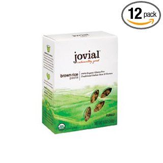 Jovial 100% Organic Brown Rice Fusilli 12 oz. (Pack of 12)  