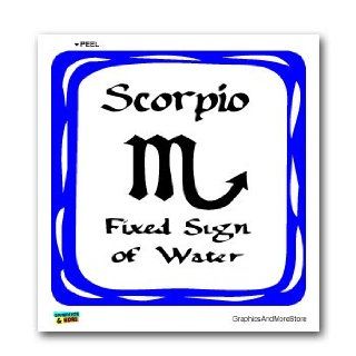 Scorpio Fixed Sign of Water   Zodiac Horoscope   Window Bumper Sticker 