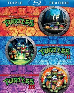 Teenage Mutant Ninja Turtles Triple Feature Blu ray Disc, 2012, 3 Disc Set