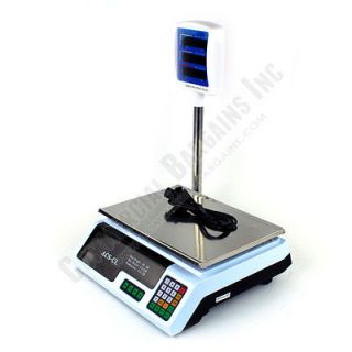   Price Computing Scale Display Tower Rechargeable Battery ACS CL
