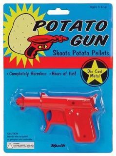 Potato Gun Classic Toy Shoots Pellets Die Cast Metal