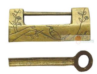 Chinese Furniture Brass Hardware Door Lock & Key 2 ZHLK10