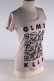 Glamour Kills Lilac Hidden Logo Tee Shirt JUNIOR 2709