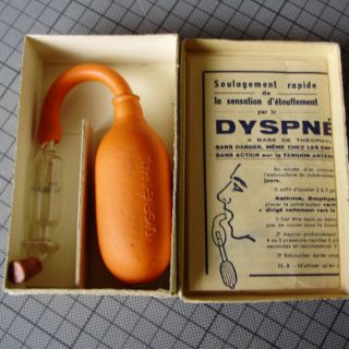 Vintage DYSPNE INHAL Pulverisateur Asthma Inhaler