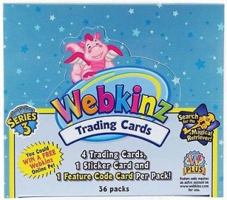 Ganz Webkinz Series 3 Trading Cards 36 Pack Box