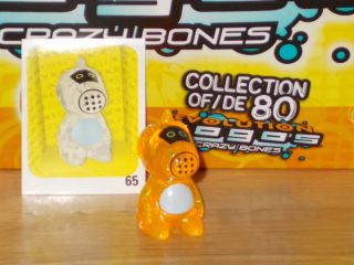   Series 2 CRAZY BONES Game Figure TAKI #65 Orange w/ Sticker OOP