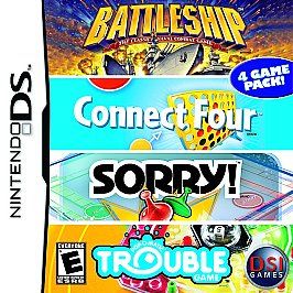 Battleship / Connect Four / Sorry / Trouble (Nintendo DS, 2007) (2007 