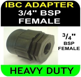 IBC to 3/4 BSP FEMALE ADAPTER Tank Bio Diesel Fuel HD