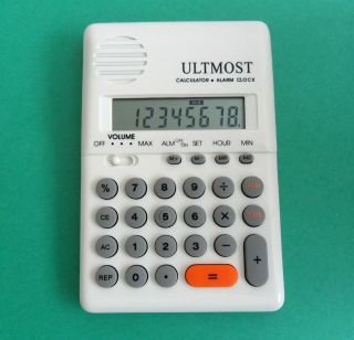Talking Handheld , Pocket Calculator with Alarm Clock , ENGLISH or 