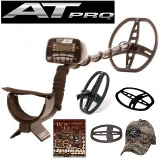 Garrett AT Pro Metal Detector Spring Package with 2 Coils and Free 