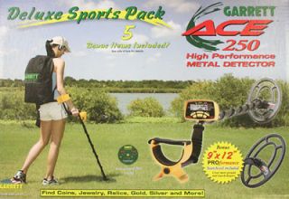 Garrett ACE 250 DeLuxe Sports Pack Metal Detector  low International 