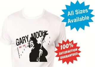 gary moore thin lizzy womans T Shirt New White Custom Print Tee