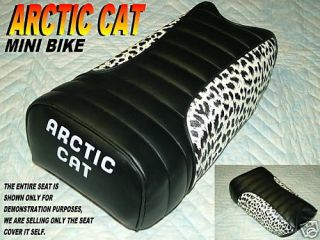 Arctic cat Mini bike seat cover Ramrod prowler climber leopard side 