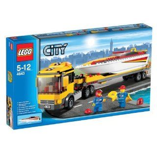 LEGO City 4643 Power Boat Transporter  Toys & Games