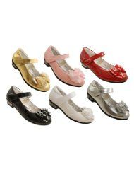 Girls And Toddlers Patent Shoes In Black, Red, White, Pink, Silver Or 