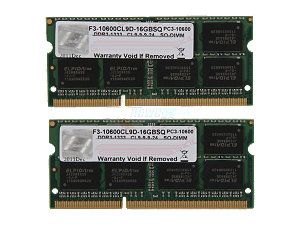    G.SKILL 16GB (2 x 8G) 204 Pin DDR3 SO DIMM DDR3 1333 (PC3 