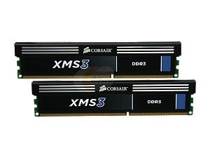    CORSAIR XMS3 8GB (2 x 4GB) 240 Pin DDR3 SDRAM DDR3 1333 