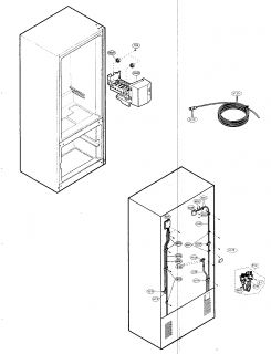 Model # 79577249600 Kenmore Elite Refrigerator   Cabinet parts (78 