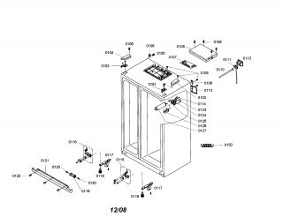 Model # B20CS81SNS 02 Bosch Refrigerator   Fan/drawer (41 parts)