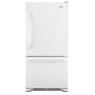 Shop Whirlpool Gold 21.9 cu ft Bottom Freezer Refrigerator (White 