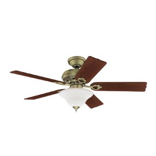 Shop Hunter 52 Auberge Antique Brass Ceiling Fan at Lowes