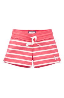 Mini Boden Stripe Sweat Shorts (Little Girls & Big Girls)  