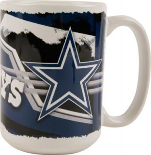 Dallas Cowboys 15 oz. White Graffiti Mug 
