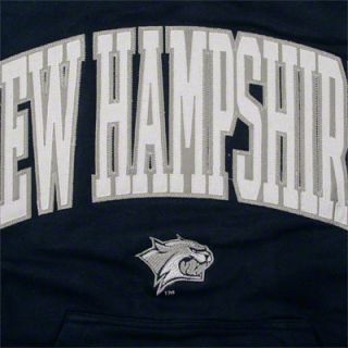New Hampshire Wildcats Navy Tackle Twill Hooded Sweatshirt 