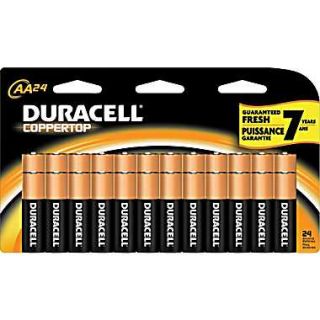 Duracell Coppertop AA Alkaline Batteries, 24/Pack  