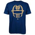 Notre Dame Fighting Irish Navy adidas 2012 Football Sideline Helmet T 