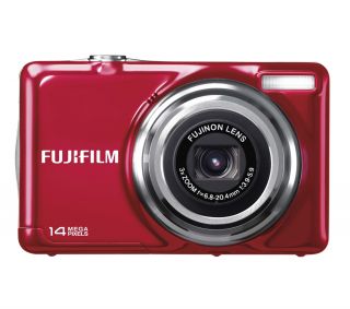 FUJIFILM FinePix JV300 Compact Digital Camera   Red  Pixmania UK