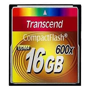 Transcend   Flash memory card   16 GB   600x   CompactFlash at 
